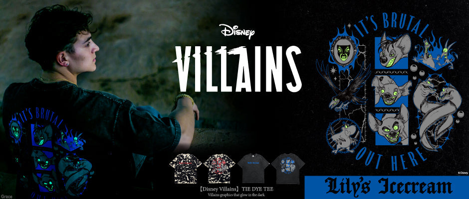 【Disney Villains】TIE DYE TEE
