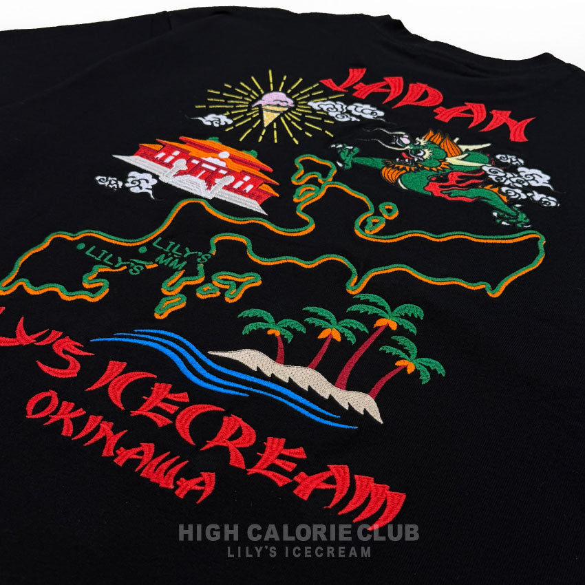 Embroidery Okinawa map Tee