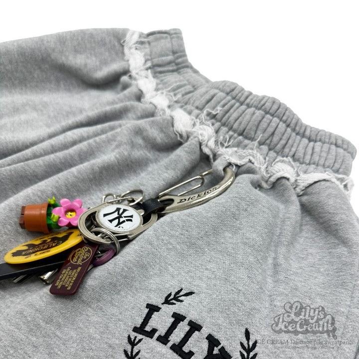 ICE CREAM Damage pile sweatpants