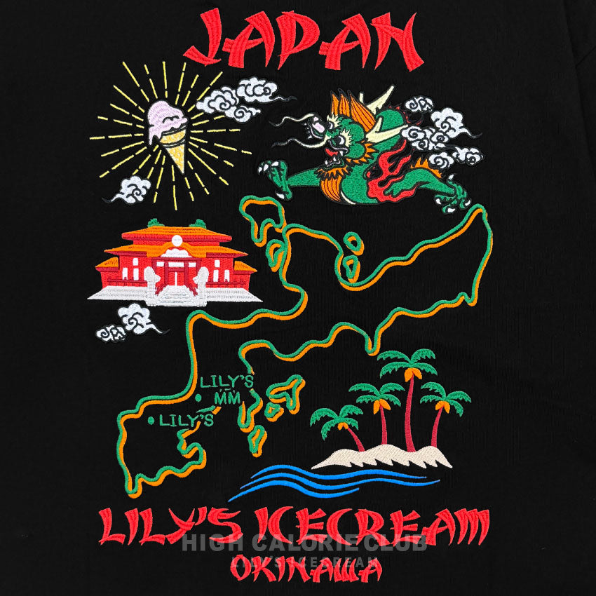 Embroidery Okinawa map Tee