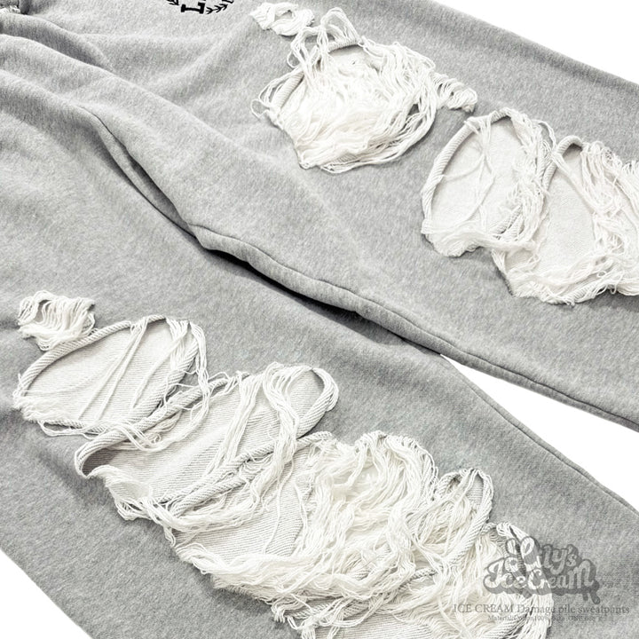 ICE CREAM Damage pile sweatpants