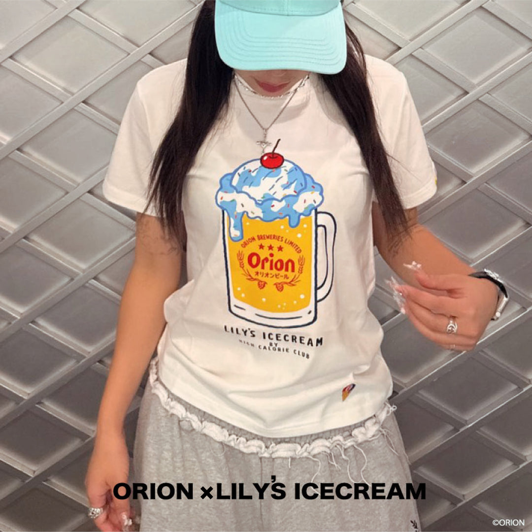 ORION × LILY'S ICECREAM Beer Float TEE【Ladies】