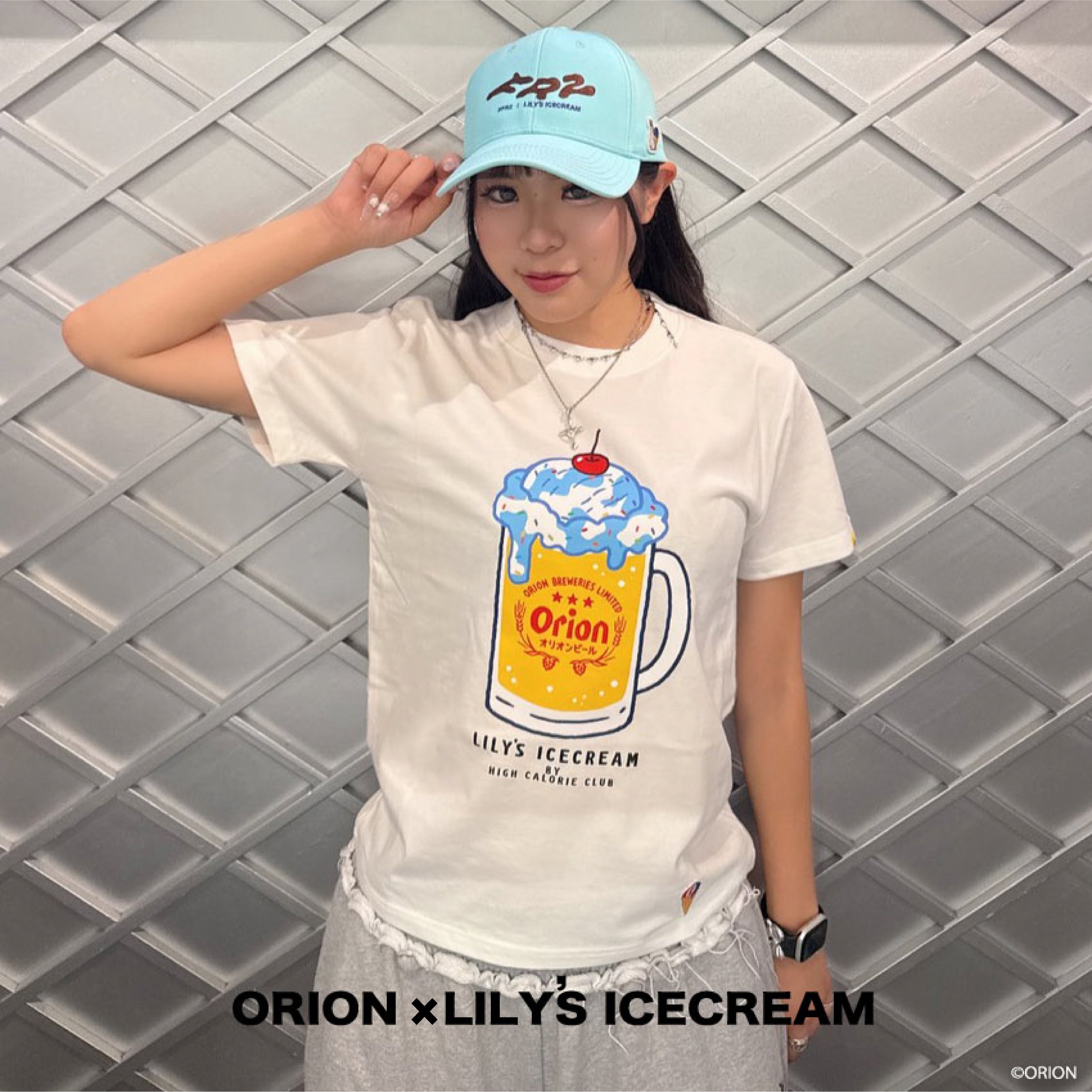 ORION × LILY'S ICECREAM Beer Float TEE【Ladies】 – LILY'S ICECREAM®︎