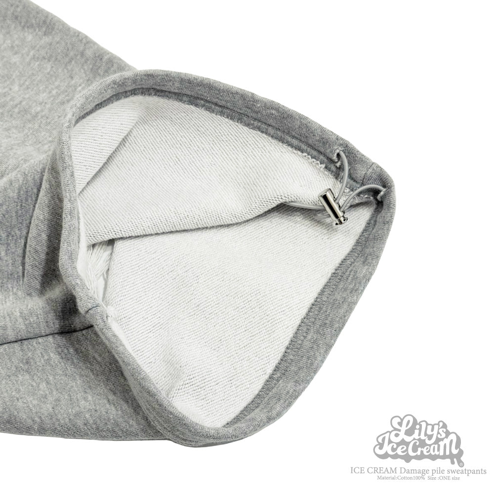 ICE CREAM Damage pile sweatpants