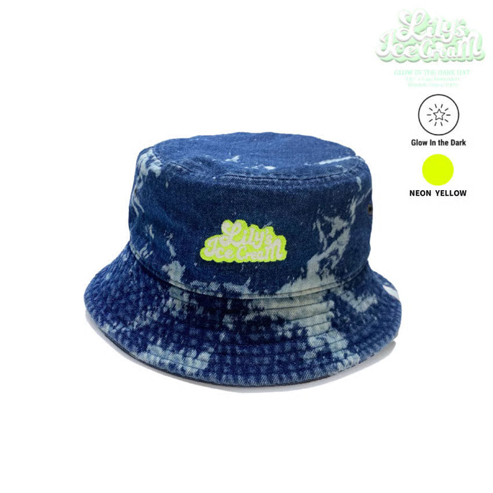 GLOW IN THE DARK HAT【Denim Blue】