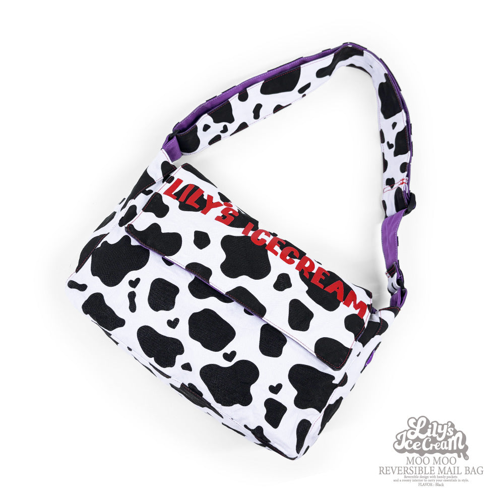 MOO MOO REVERSIBLE MAIL BAG