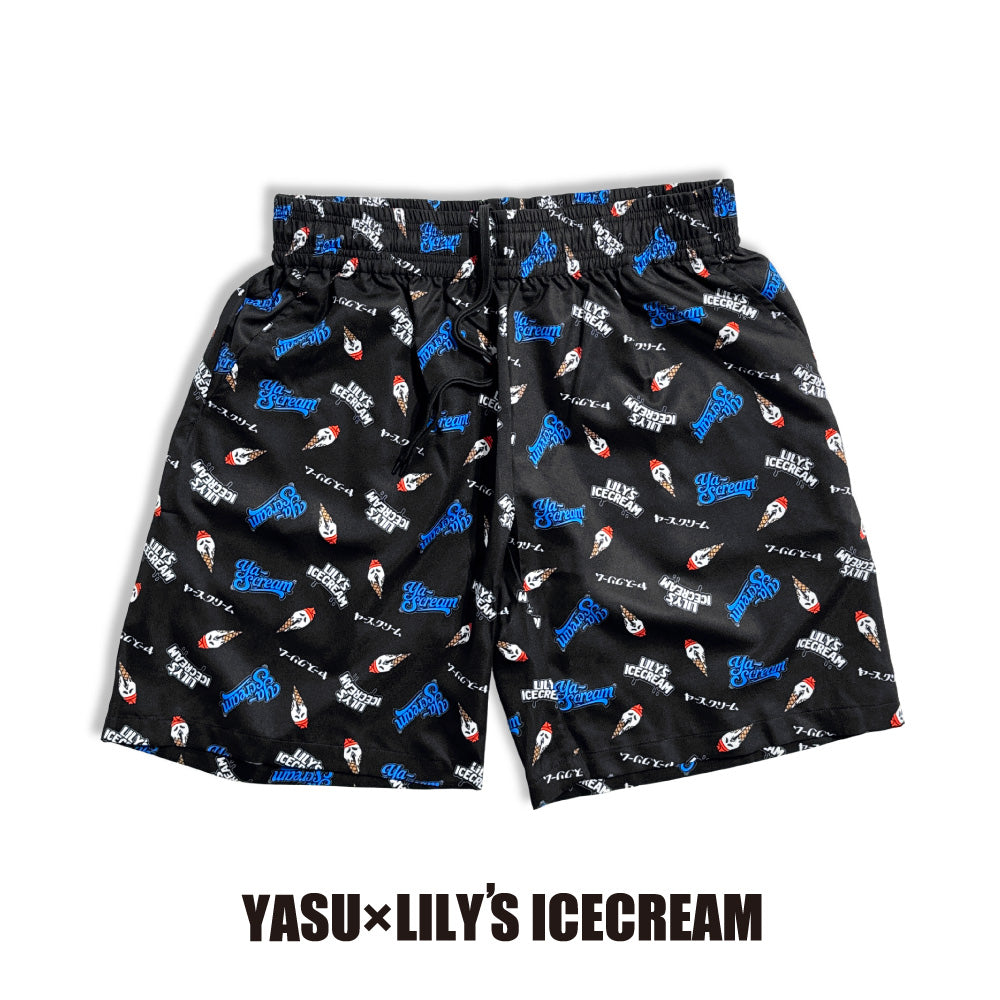 YASU × LILY’S ICECREAM®︎【Aloha shorts】
