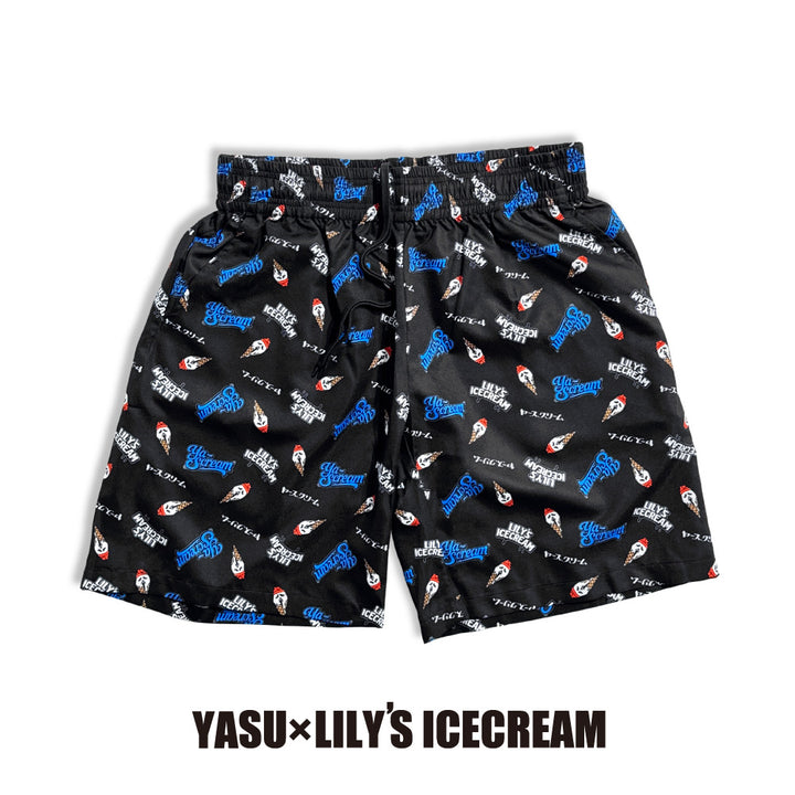 YASU × LILY’S ICECREAM®︎【Aloha shorts】