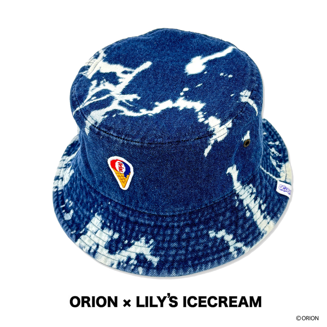 ORION × LILY'S ICECREAM DENIM BUCKET HAT