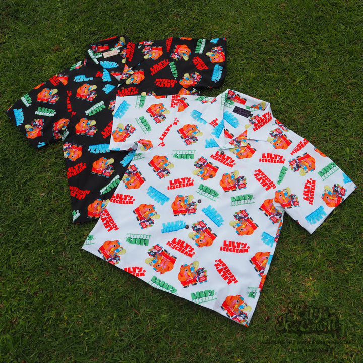ASHIMINE THE WHOLE GRAIN MUSTARD × LILY'S ICECREAM【Aloha shirt】