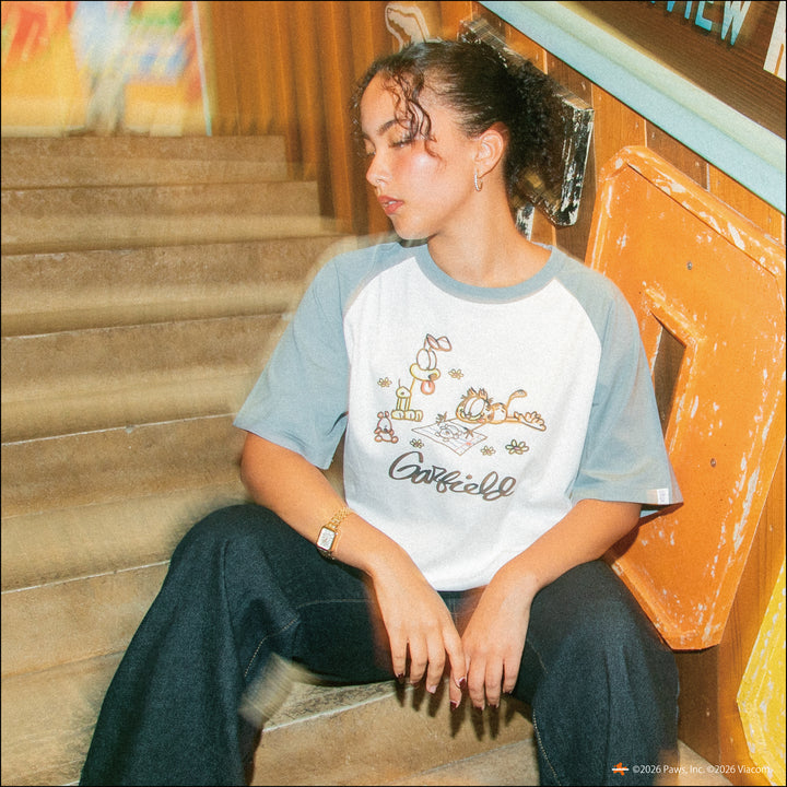 GARFIELD RAGLAN TEE