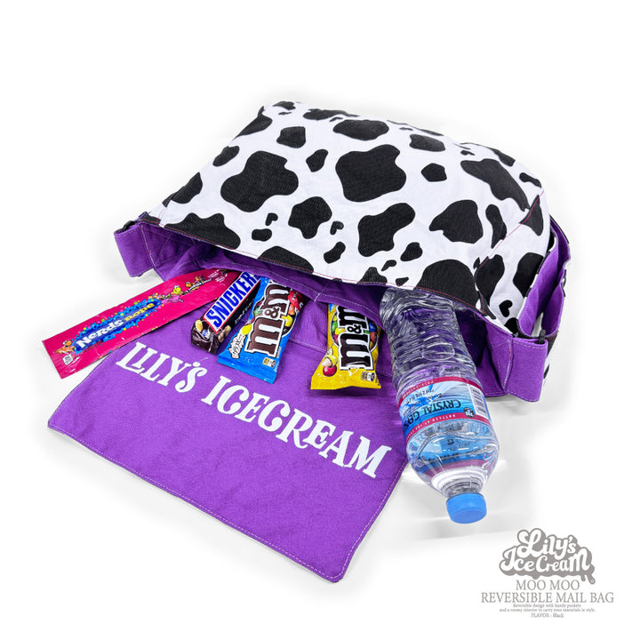 MOO MOO REVERSIBLE MAIL BAG