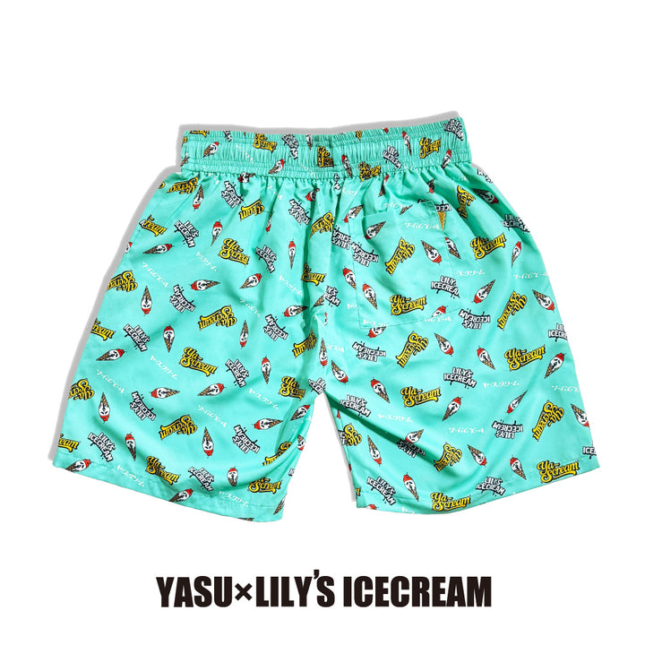 YASU × LILY’S ICECREAM®︎【Aloha shorts】