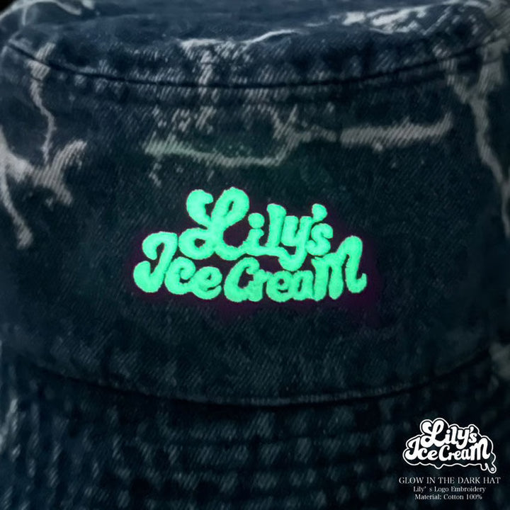 GLOW IN THE DARK HAT【Denim Blue】