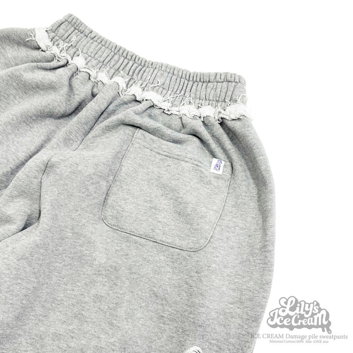 ICE CREAM Damage pile sweatpants