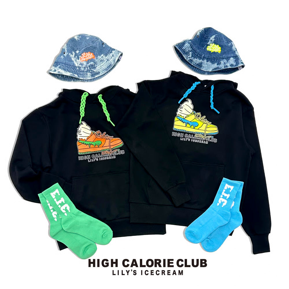 FLUFFY SHOES HOODIE【Orange】