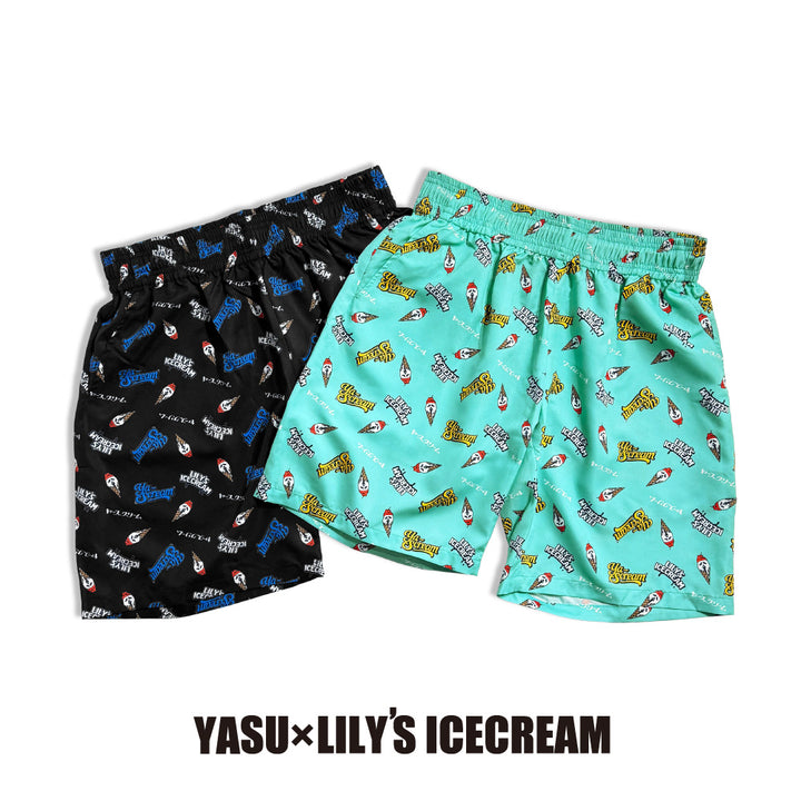 YASU × LILY’S ICECREAM®︎【Aloha shorts】