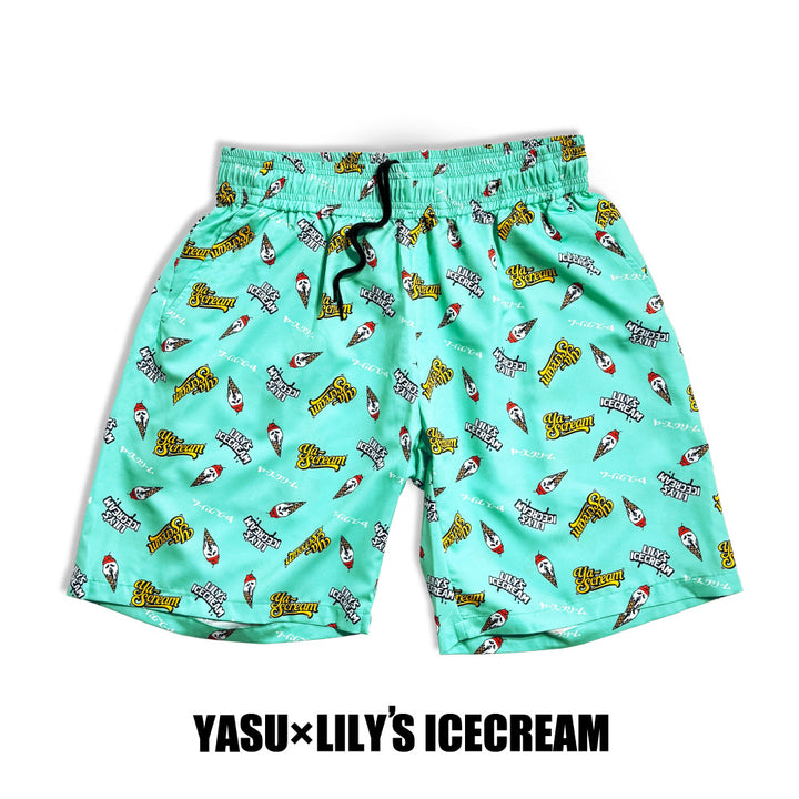 YASU × LILY’S ICECREAM®︎【Aloha shorts】
